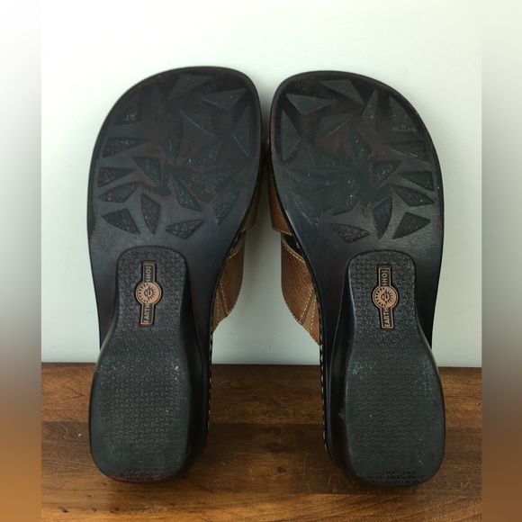 Earth Spirit Shoes Women’s Size 8 Gelron 2000 Hope Brown Leather Slide Sandals. - Picture 7 of 12